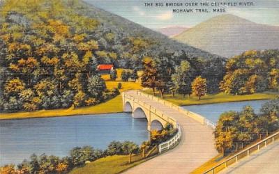 The Big Bridge  Mohawk Trail, Massachusetts Postcard