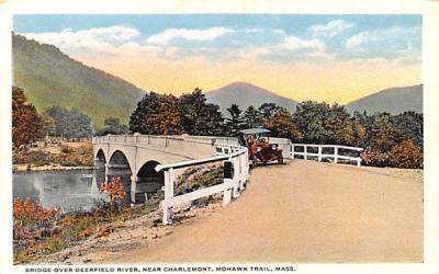 Bridge over Deerfield River Mohawk Trail, Massachusetts Postcard