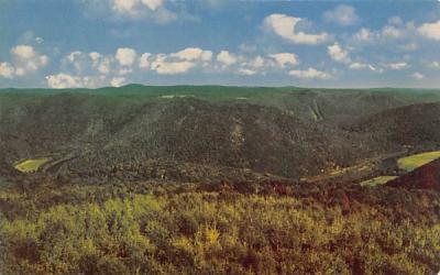 Deerfield Valley Mohawk Trail, Massachusetts Postcard