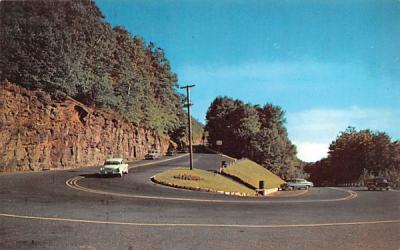 World Famous Hairpin Turn Mohawk Trail, Massachusetts Postcard