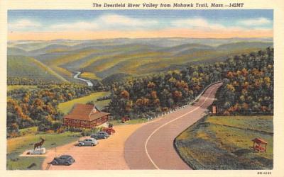 The Deerfield River Valley Mohawk Trail, Massachusetts Postcard