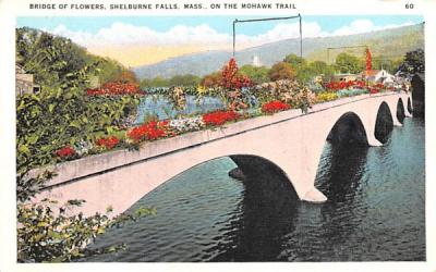 Bridge of Flowers Mohawk Trail, Massachusetts Postcard
