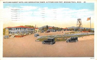 Whitcomb Summit Hotel Mohawk Trail, Massachusetts Postcard