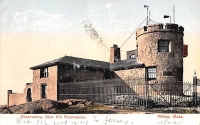 Observatory  Milton, Massachusetts Postcard
