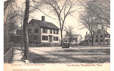Four Corners Marshfiled Hills, Massachusetts Postcard