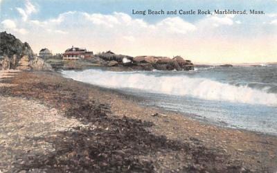 Long Beach & Castle Rock Marblehead, Massachusetts Postcard