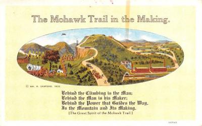 The Mohawk Trail in the Making Massachusetts Postcard