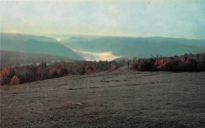 Early Morning Mists Mohawk Trail, Massachusetts Postcard