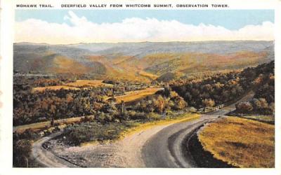 Deerfield Valley from Whitcomb Summit Mohawk Trail, Massachusetts Postcard