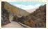 Along the Side of the Mountains Mohawk Trail, Massachusetts Postcard