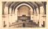 Interior of Memorial Chapel Mount Hermon, Massachusetts Postcard