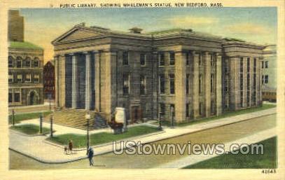 Public Library - New Bedford, Massachusetts MA Postcard