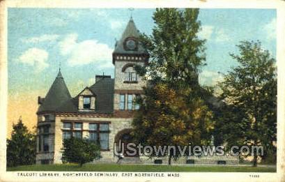 Talcott Library - East Northfield, Massachusetts MA Postcard