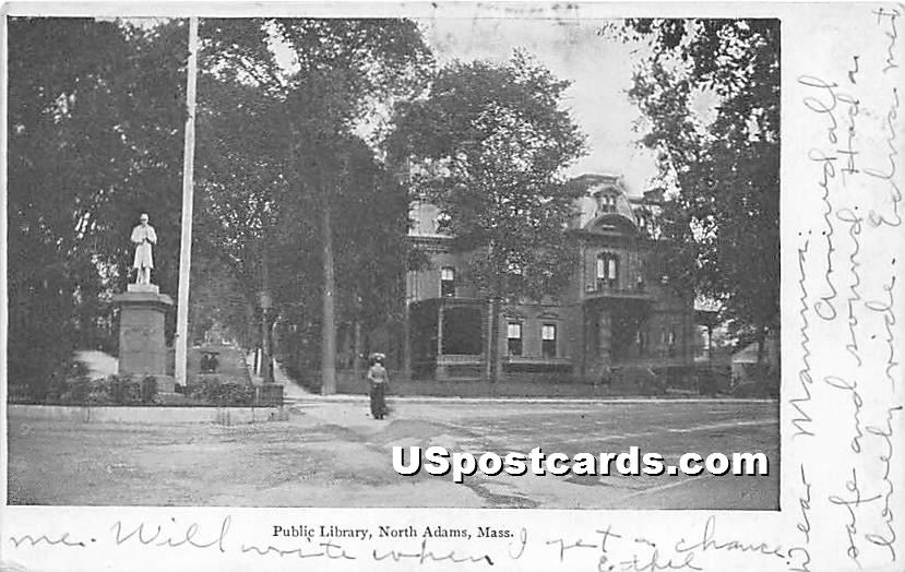 Public Library - North Adams, Massachusetts MA Postcard