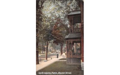 Church Street North Adams, Massachusetts Postcard