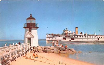 Rounding the Light In Nantucket, Massachusetts Postcard