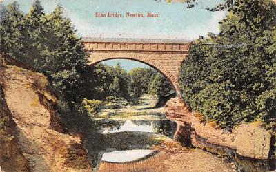 Echo Bridge Newton, Massachusetts Postcard
