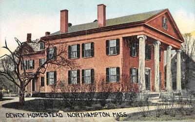 Dewey Homestead Northampton, Massachusetts Postcard