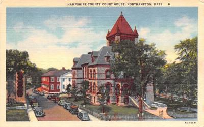 Hampshire County Court House Northampton, Massachusetts Postcard