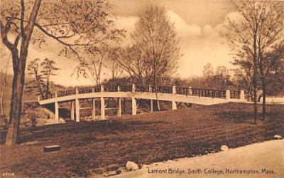 Lamont Bridge Northampton, Massachusetts Postcard