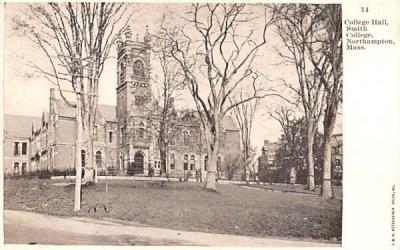 College Hall Northampton, Massachusetts Postcard