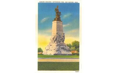 Barnard Monument New Bedford, Massachusetts Postcard