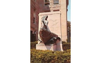Whaleman's Statue New Bedford, Massachusetts Postcard
