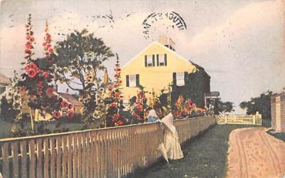 Hollyhock Time Nantucket, Massachusetts Postcard