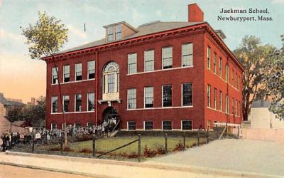 Jackman School Newburyport, Massachusetts Postcard