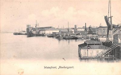 Waterfront Newburyport, Massachusetts Postcard