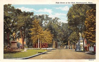 High Street at the Mall Newburyport, Massachusetts Postcard