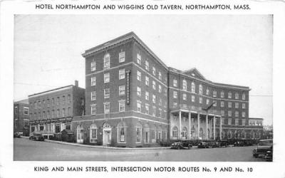 Hotel Northampton & Wiggins Old Tavern Massachusetts Postcard