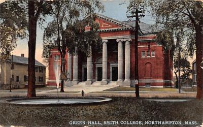 Green Hall Northampton, Massachusetts Postcard