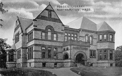 Forbes Library Northampton, Massachusetts Postcard
