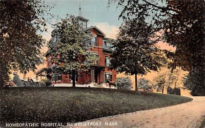 Homeopathic Hospital Newburyport, Massachusetts Postcard