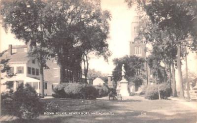 Brown Square Newburyport, Massachusetts Postcard