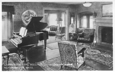 Living Room Northampton, Massachusetts Postcard