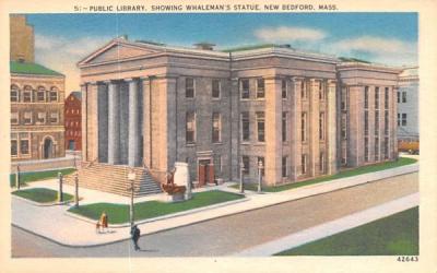 Public Library New Bedford, Massachusetts Postcard