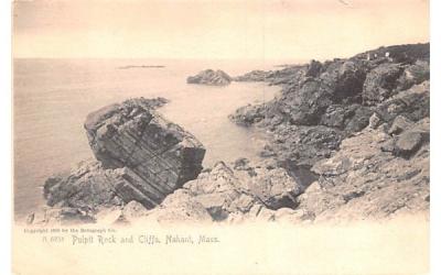 Pulpit Rock & Cliffs Nahant, Massachusetts Postcard