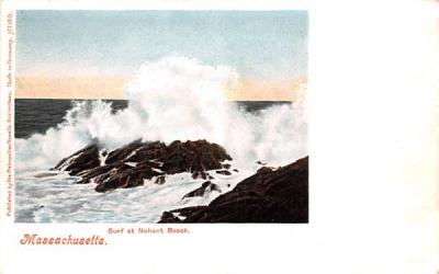 Surf at Nahant Beach Massachusetts Postcard