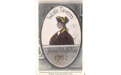 The Original Sign of the Wolfe Tavern Newburyport, Massachusetts Postcard