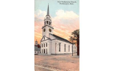 First Presbyterian Church Newburyport, Massachusetts Postcard