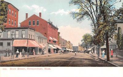 State Street Newburyport, Massachusetts Postcard