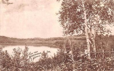 View from Mountainair Inn Norwich, Massachusetts Postcard