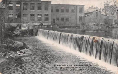 Dam on the Nashua River North Leominster, Massachusetts Postcard