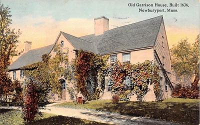 Old Garrison House Newburyport, Massachusetts Postcard