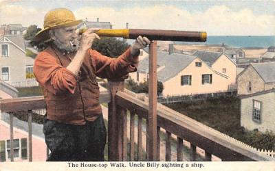 The House-top Walk Nantucket, Massachusetts Postcard