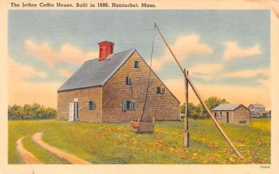 The Jethro Coffin House Nantucket, Massachusetts Postcard