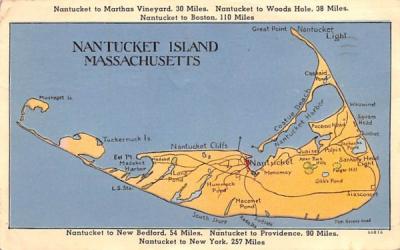 Nantucket Island Massachusetts Postcard