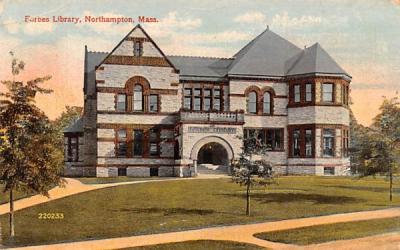 Frobes Library Northampton, Massachusetts Postcard